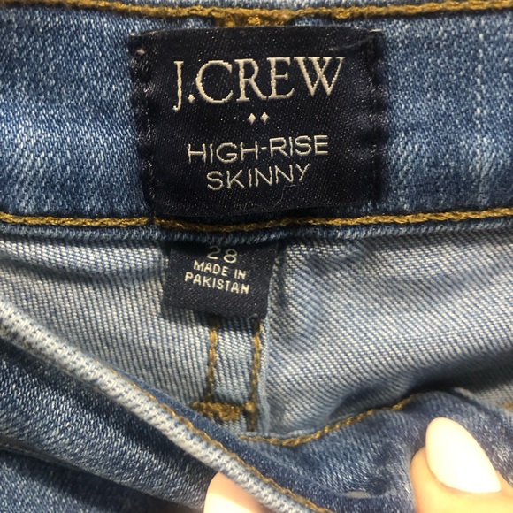 J. Crew High-Rise Skinny Jeans in Blue - Picture 2 of 4